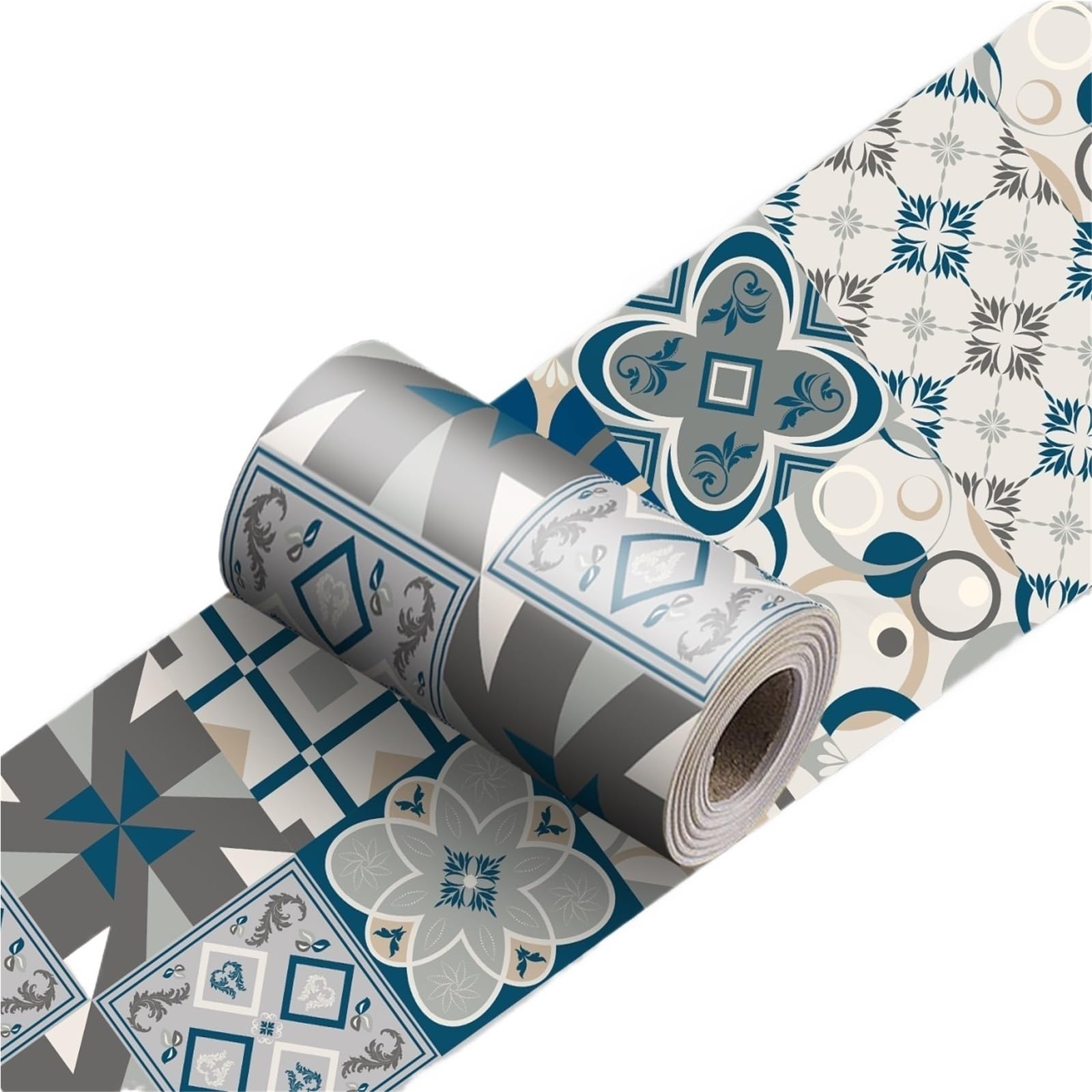 Cenefas Decorativas Adhesivas Azulejos línea de cintura tira decorativa rodapié baño Peel Stick cocina Backsplash pegatina pared cerámica(YX-165,30cmX240cmX1roll)