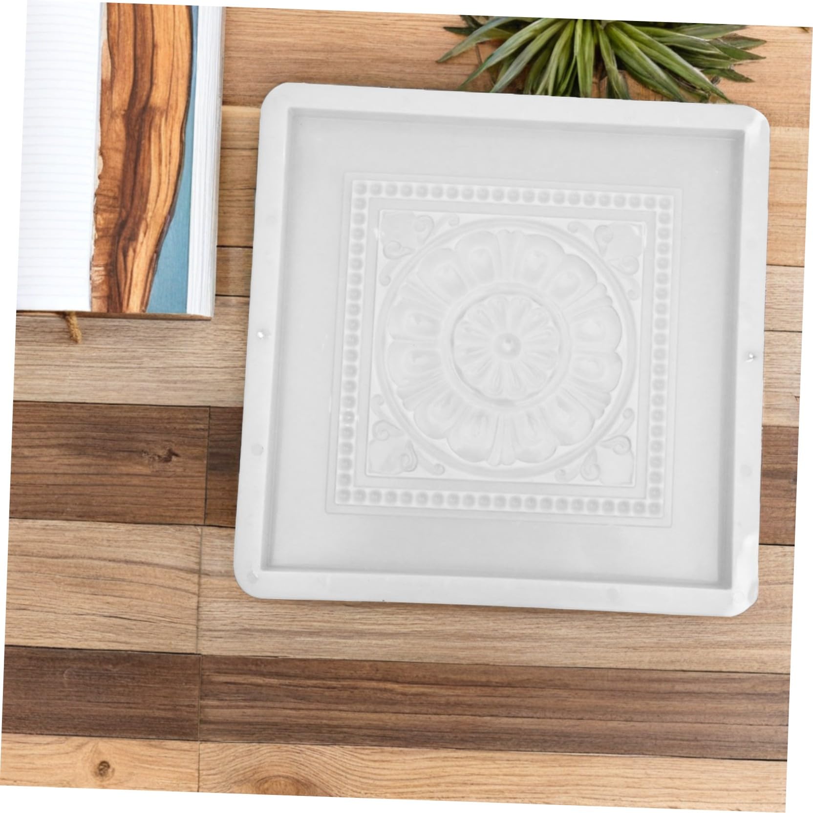Molde de Plástico Reutilizable para Adoquines de Hormigón Diseño Antiguo para Pavimento en Parques y Patios Estilo Chino, Forma Rápida y Fácil de Desmoldar