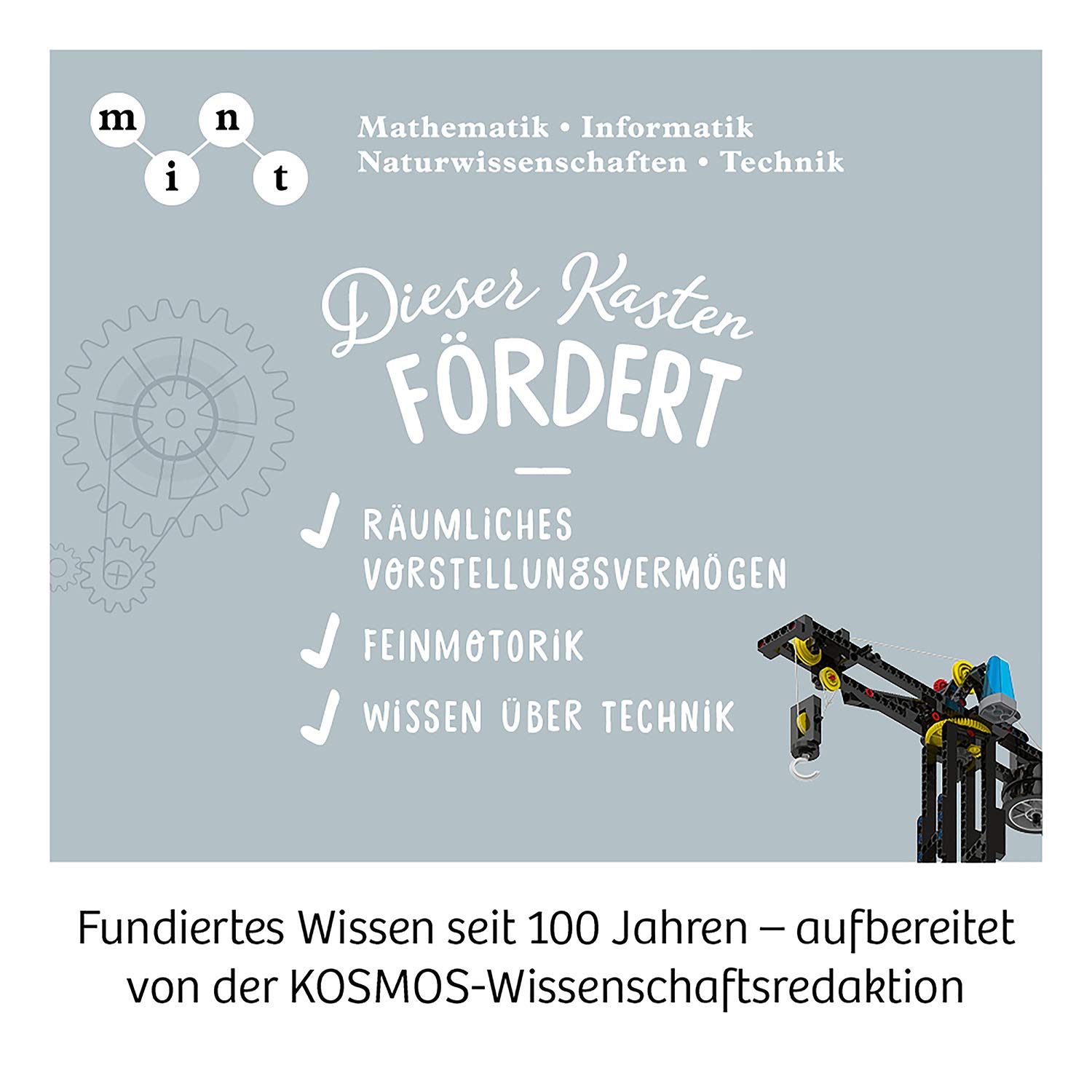 KOSMOS Der große Technik-Workshop, Experimentierkasten ab 10-14 Jahre | 22 mechanische Modelle bauen, testen, spielen, U-Boot, Stoßdämpfer, Roboter-Arm, MINT