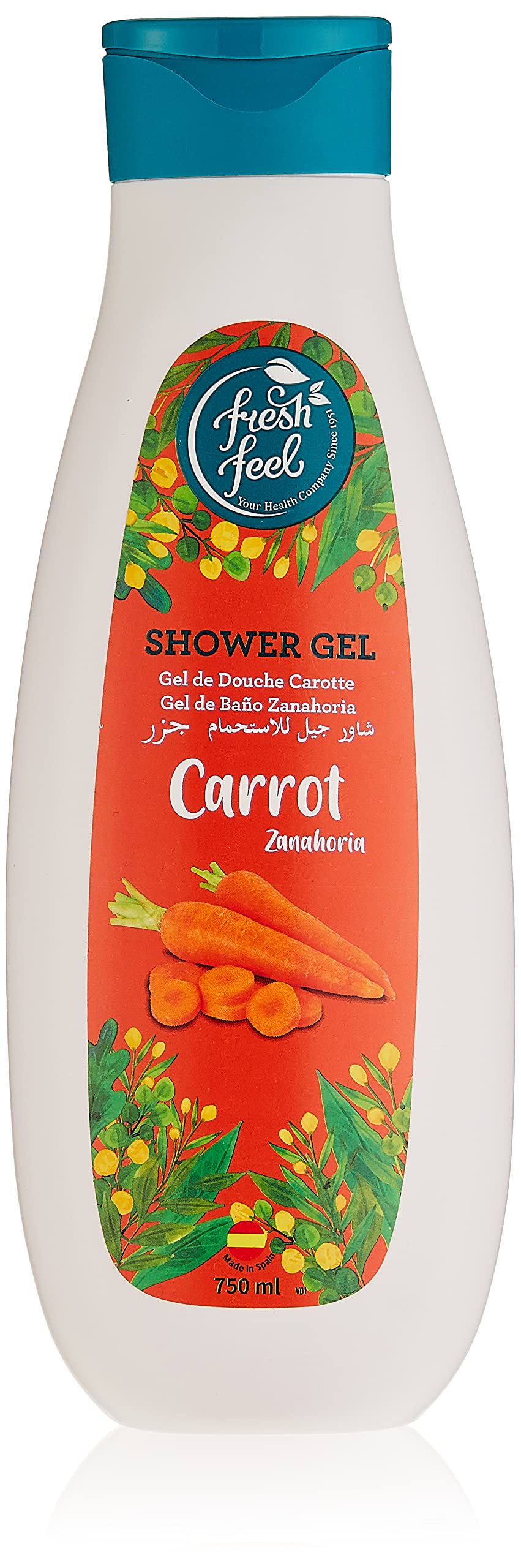 Fresh Feel Carrot Shower Gel 750 ml