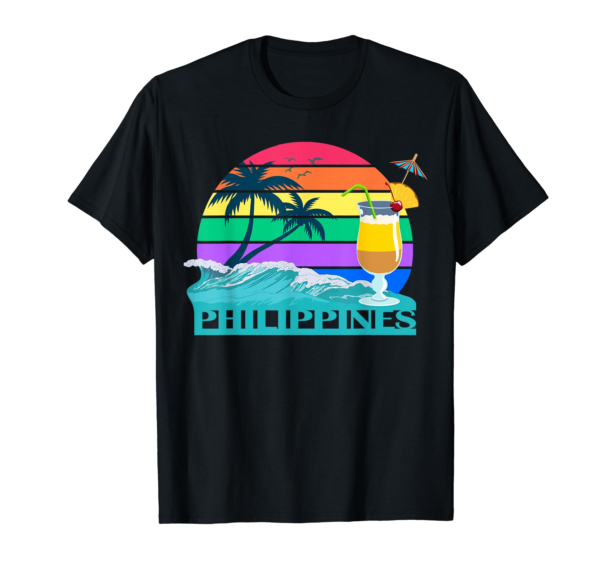 Philippines Island Palms Manila Palawan Cebu Gift Souvenir T-Shirt