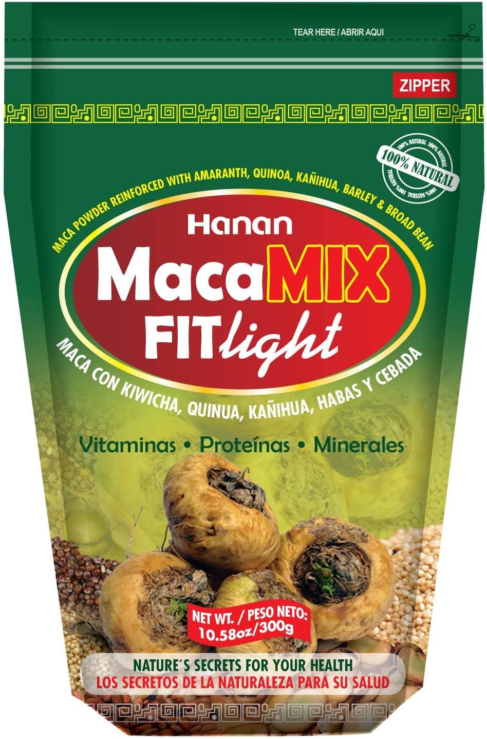 MACA Mix FITLIGHT | 100% Natural Maca Root Blend | 10.58oz / 300g Bag | Rich in Vitamins and Minerals to Naturally Optimize Physical and Mental Performance