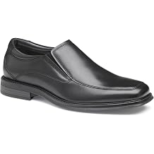 Johnston & Murphy Mens Ardmore Black Leather Moc Toe Venetian Slip On Loafer Shoe