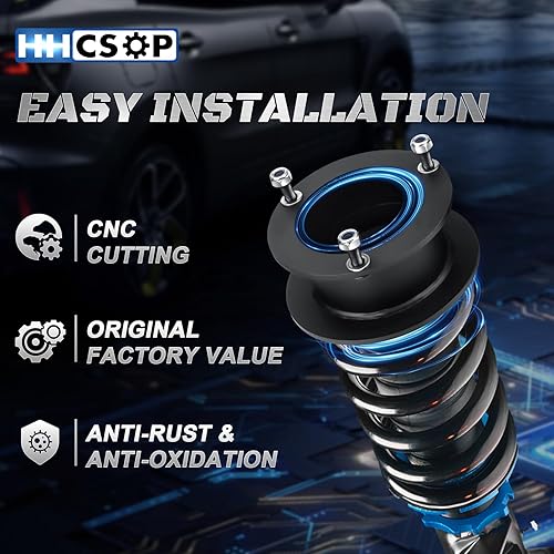 Vista 9 de HHCSOP Kit de elevación de nivelación delantera de 2.5 pulgadas compatible con Dodge Ram 1500 4WD 1994-2001, Ram 2500 4WD 1994-2013, Ram 3500 4WD