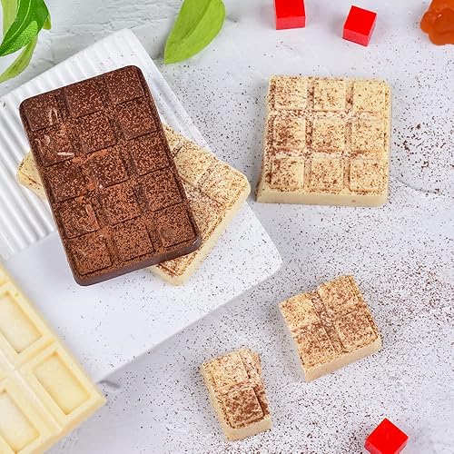 Miniatura 8 de Moldes de chocolate - Moldes de silicona para barra de chocolate, molde de caramelo para barra de energía