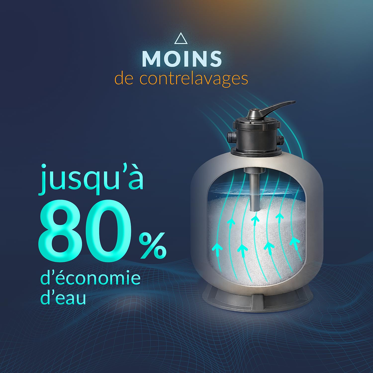 NATURE WORKS Hi-Tech Sable en verre fitrant pour piscine 20 kg