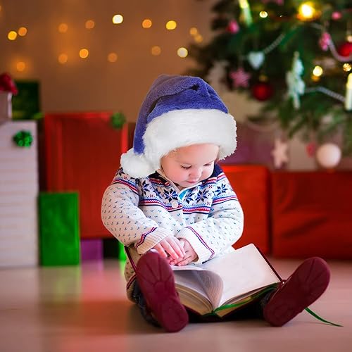 Miniatura 7 de SATINIOR 2 Sombrero de Papá Noel Gorro de Navidad Unisex Sombrero de Navidad a granel para Año Nuevo Suministros Decoración de Navidad