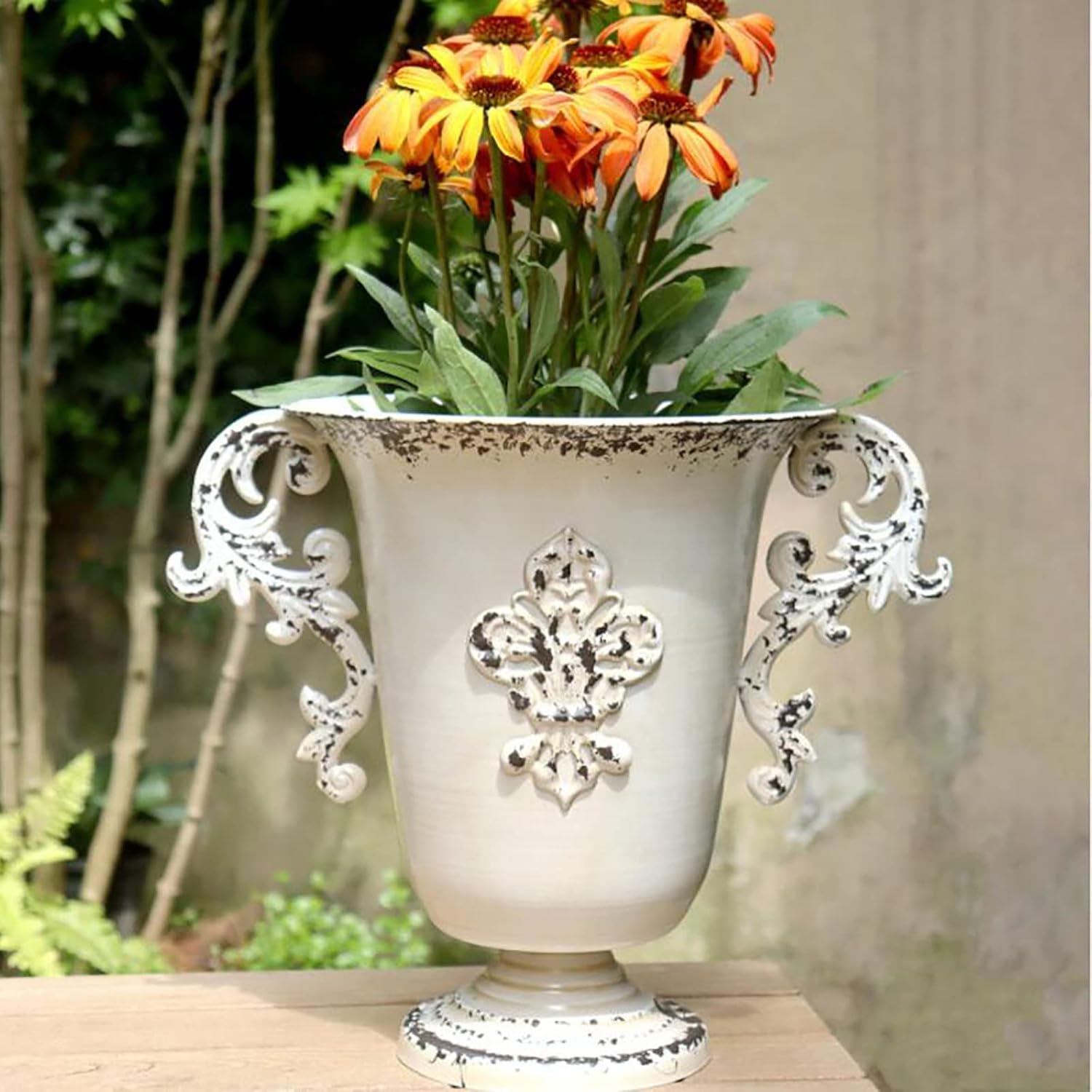 Vintage Trophy Urn Flower Pot Vase Planter Bowl Flowerpot