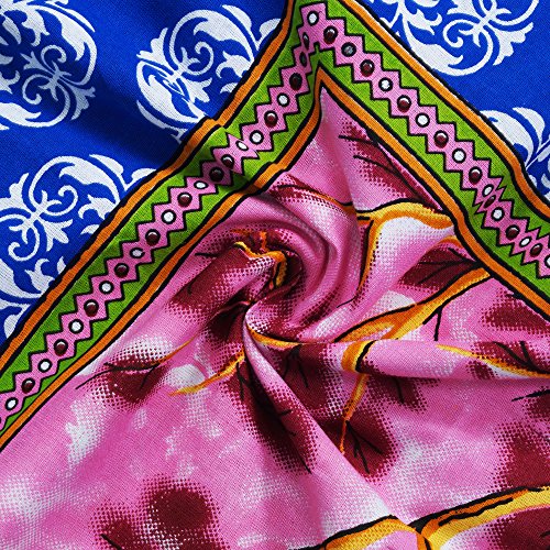 Image of Story@Home Vintage Jaipuri Collection 152 TC Cotton 1 Bedsheet for Double Bed and 2 Pillow Cover - Paisley, Blue