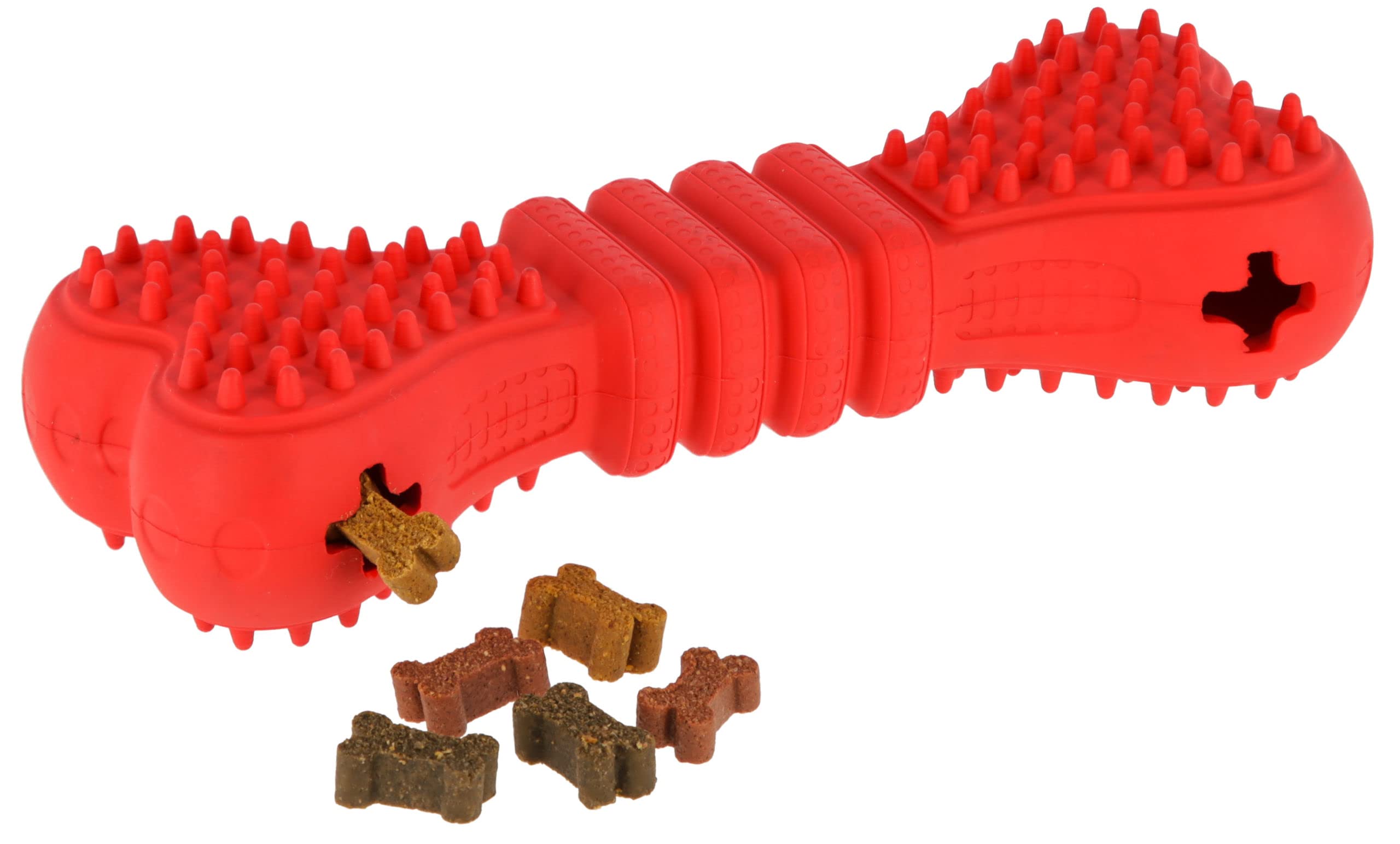Kerbl Pet Bone ToyFastic, Refillable, Red, 17 x 6 x 4 cm, Knochen - Image 2