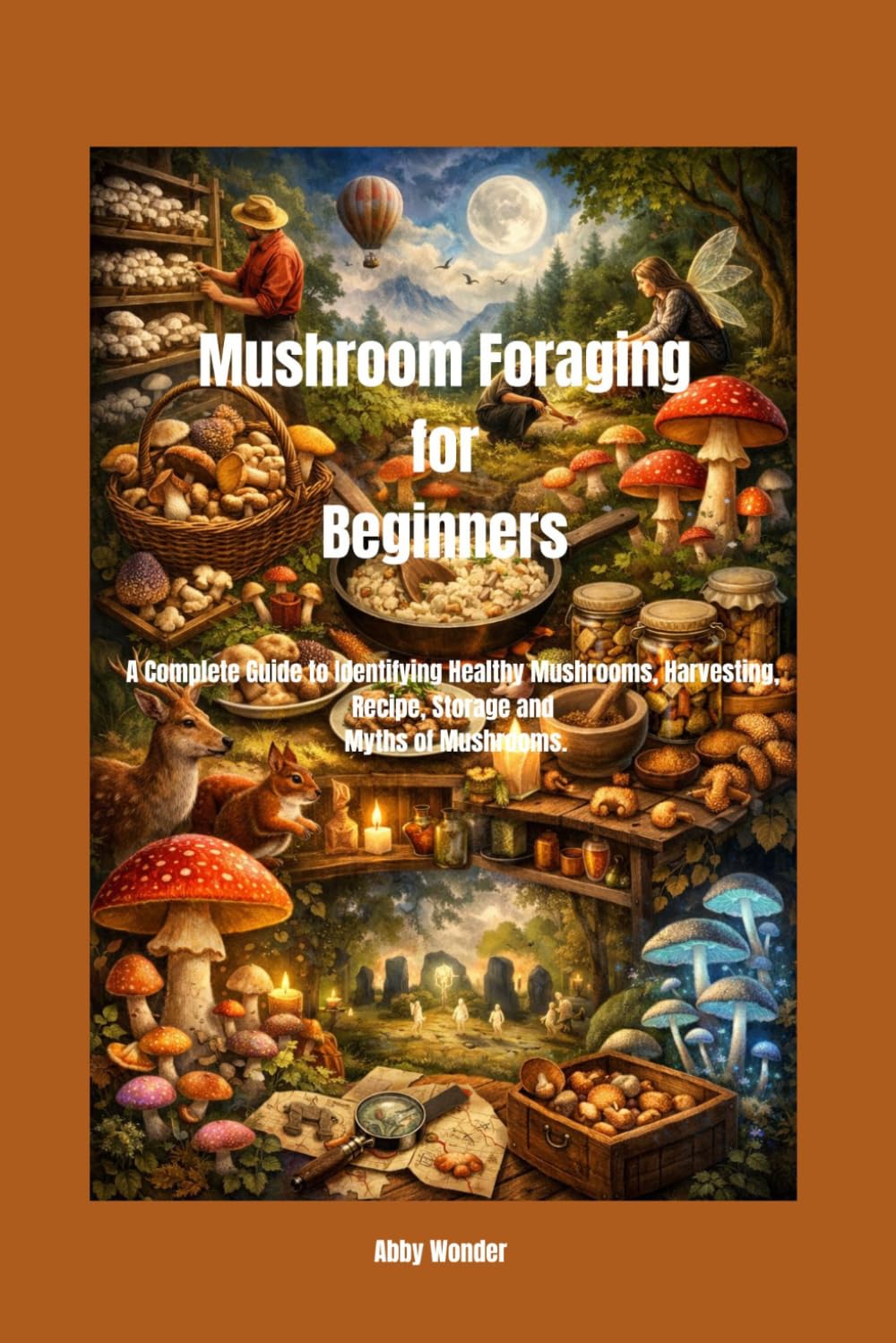 Mushroom foraging for beginners: A Complete Guide to Identifying Healthy Mushrooms, Harvesting, Recipe, Storage and Myths of Mushrooms.