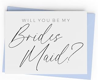 Will You Be My Bridesmaid Card. Maid of Honor Proposal. Matron of Honor Card. (Bridesmaid, ONE Card)