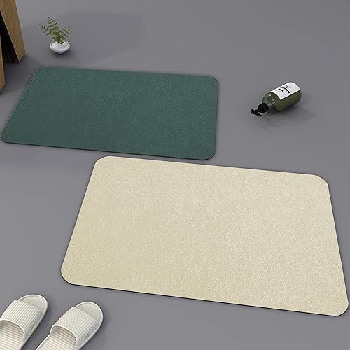 Miniatura 6 de YCT - Juego de tapetes de baño para ducha - Juego de tapetes de baño antideslizantes - Alfombras de baño súper absorbentes y de secado rápido para