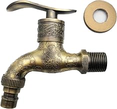 Antique Brass Tap, Decorative for Outdoor, Garden, Home, Kitchen and Bathroom – Zinc Alloy (Bronze)