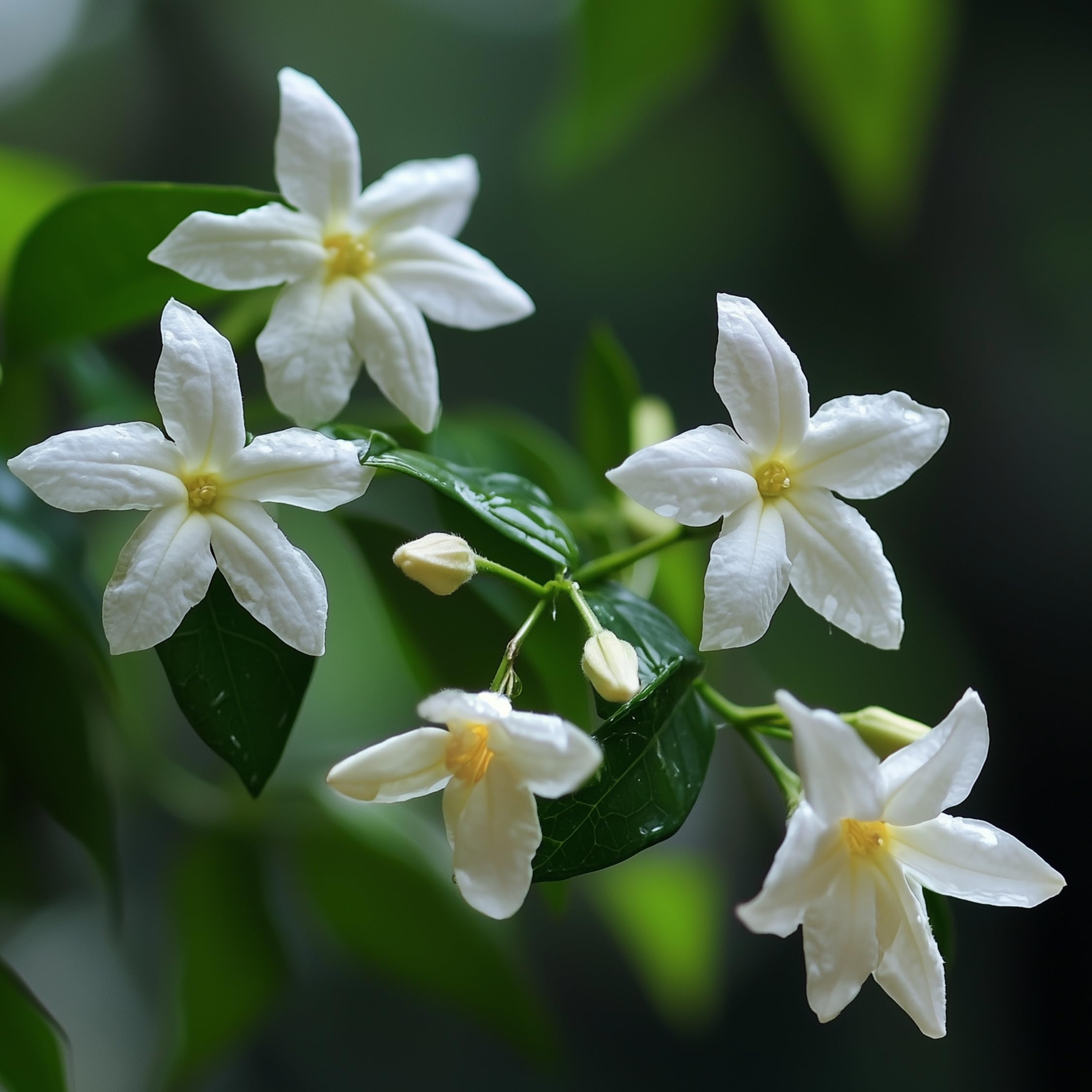 Plant in a Box - Jasminoides 'Officinale' - Set de 3 - Jasmin plante etoile grimpant - Fleurs blanc - Pot 9cm - Hauteur 25-40cm