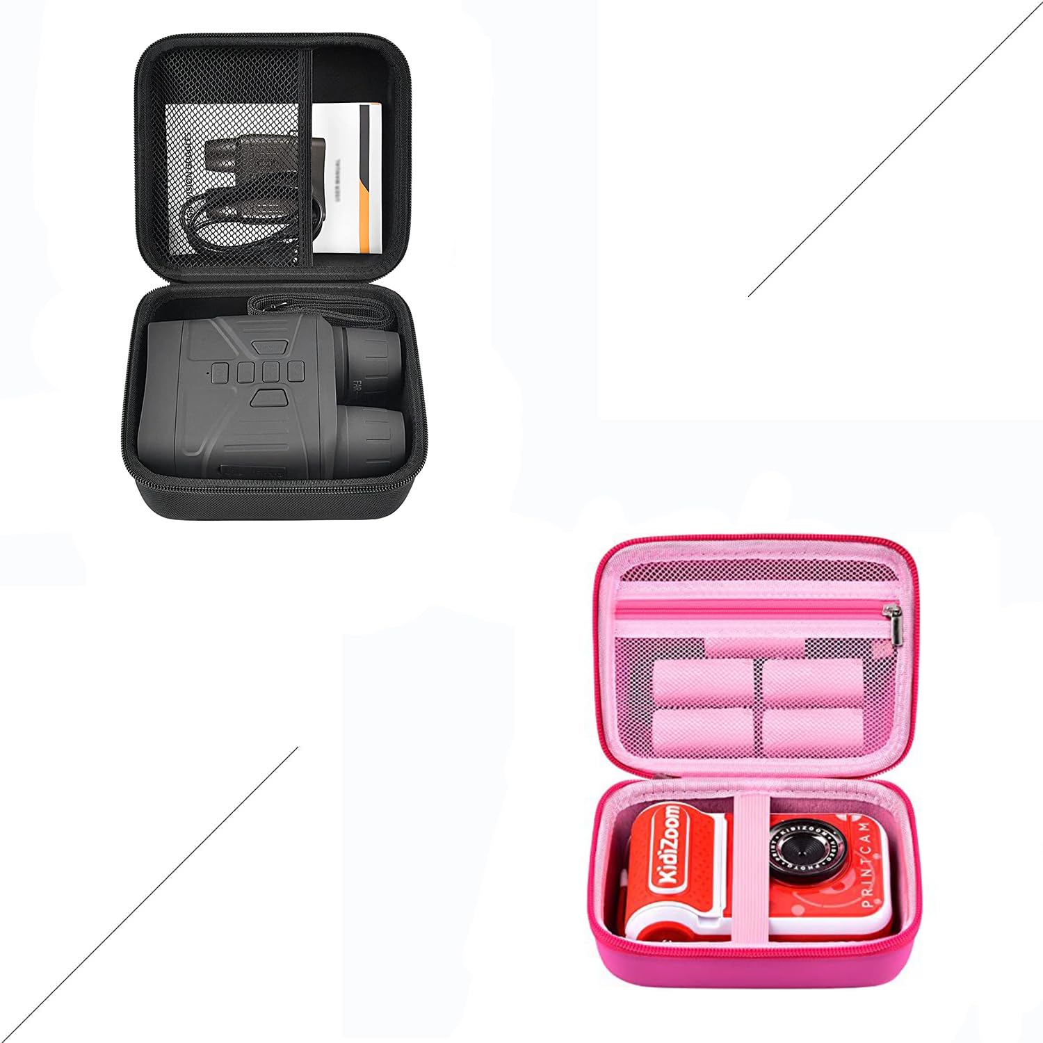 casmilee Case Compatible with Fvtga Night Vision for Goggles - 4K Night Vision Binoculars Kids Camera Case Compatible with VTech/KidiZoom PrintCam & Thermal Rolls Print Refill Paper & Creator Cam