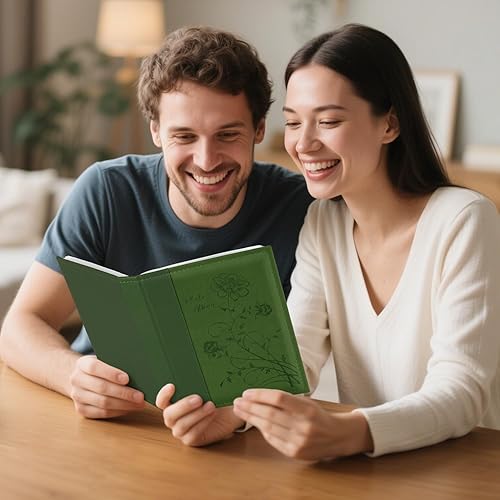 Miniatura 5 de Artmag Álbum de fotos de 5 x 7 pulgadas, páginas transparentes, con bolsillos, cubierta de piel, deslizante, libro de fotos con capacidad para 50