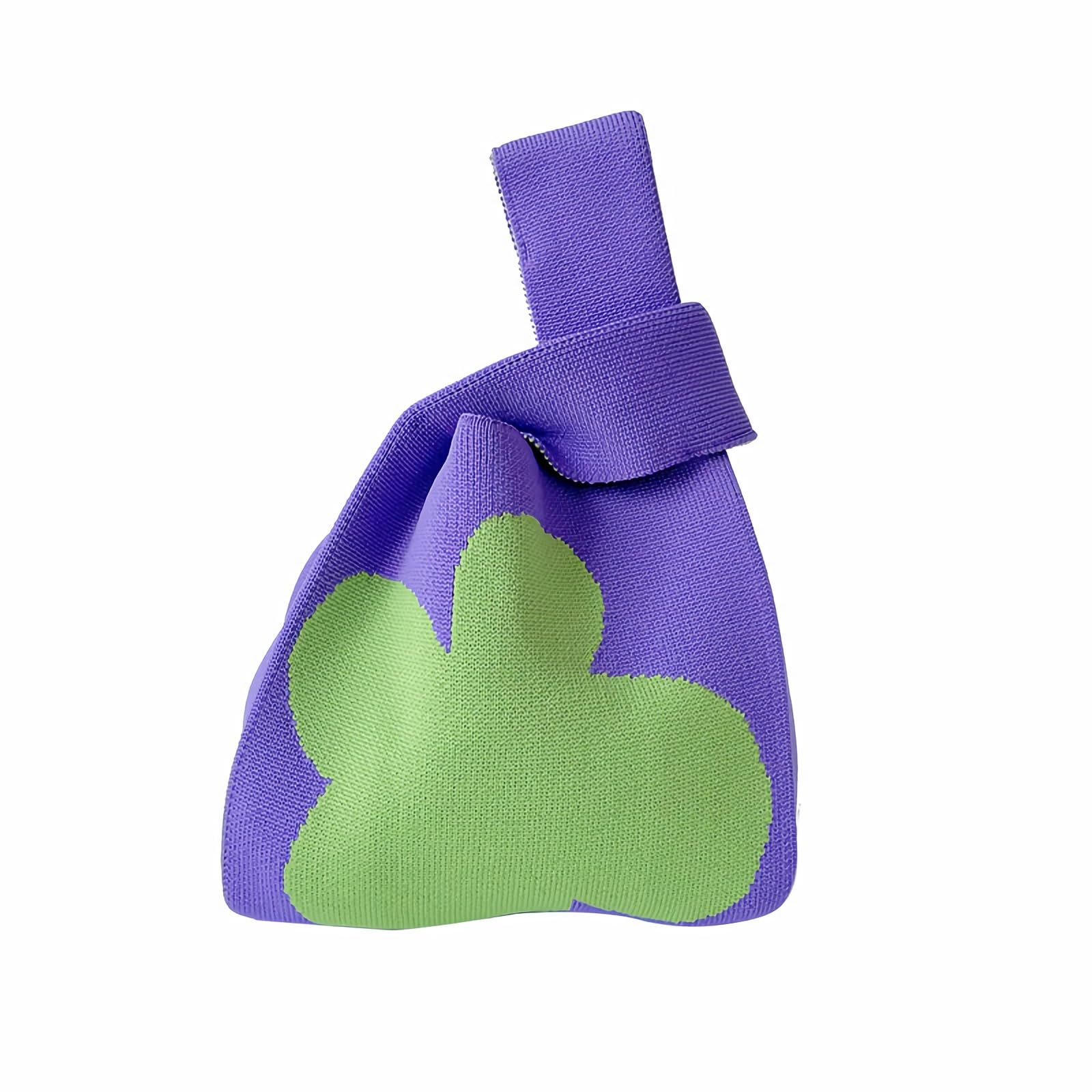 Small Wrist Knot Bag for Women Knitted Purse