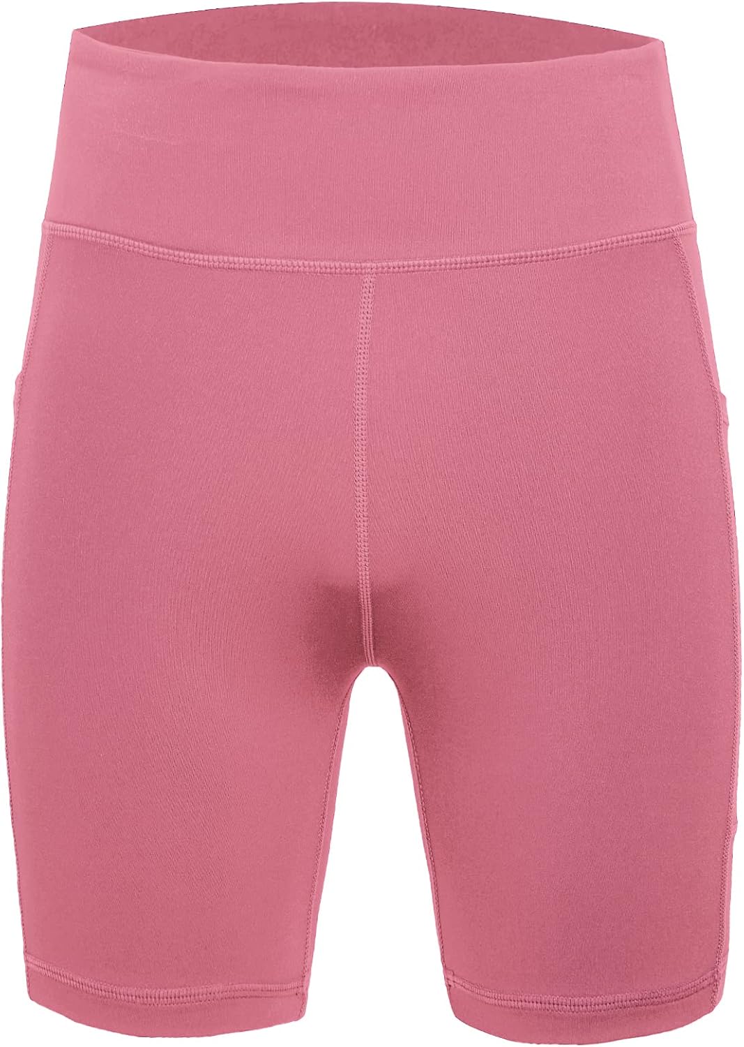 DEVOROPA Girls 5" Spandex Volleyball Shorts Stretch Youth Athletic Gymnastics Shorts Kid Yoga Dance Compression Shorts Pocket - Image 3