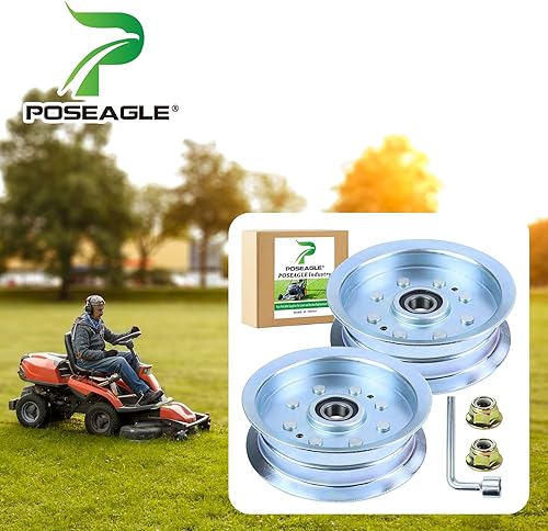 Vista 17 de Paquete de 2 poleas tensoras GY22172 John Deere reemplazan a la polea John Deere GY22172, polea tensora GY20067 John Deere GY20067 para John Deere