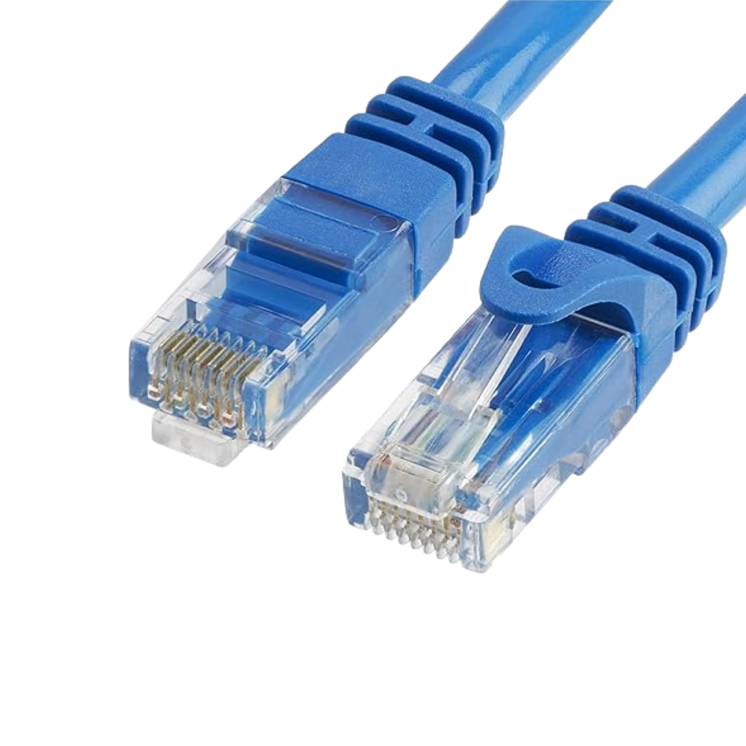 Cmple (557-N) Kabel Ethernet Cat6 10 Gb/s, kabel sieciowy komputerowy z pozłacanymi złączami RJ45, 550 MHz, 15 m, niebieski