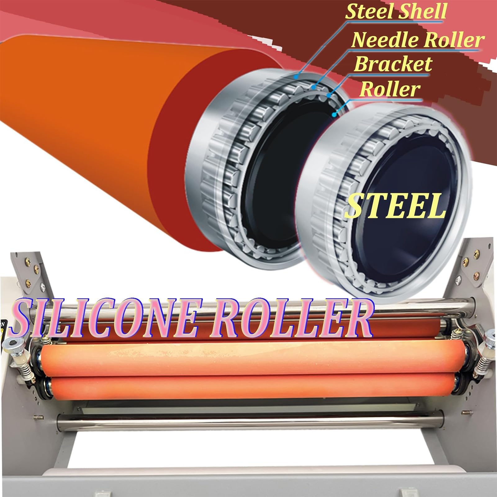 Macchina Plastificatrice Singola/Doppia Faccia, Plastificatrice a Rulli Caldo/Freddo A2 con Trasmissione a 9 Velocità e Inserimento Automatico dello Stampo, Macchina per Machine (Excluding Membrane)