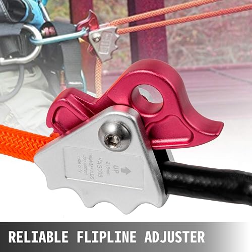 Miniatura 6 de VEVOR - Línea abatible de 12 pulgada, línea de alambre de 16 pies, kit de línea abatible de núcleo de alambre con ajustador de mosquetón de triple