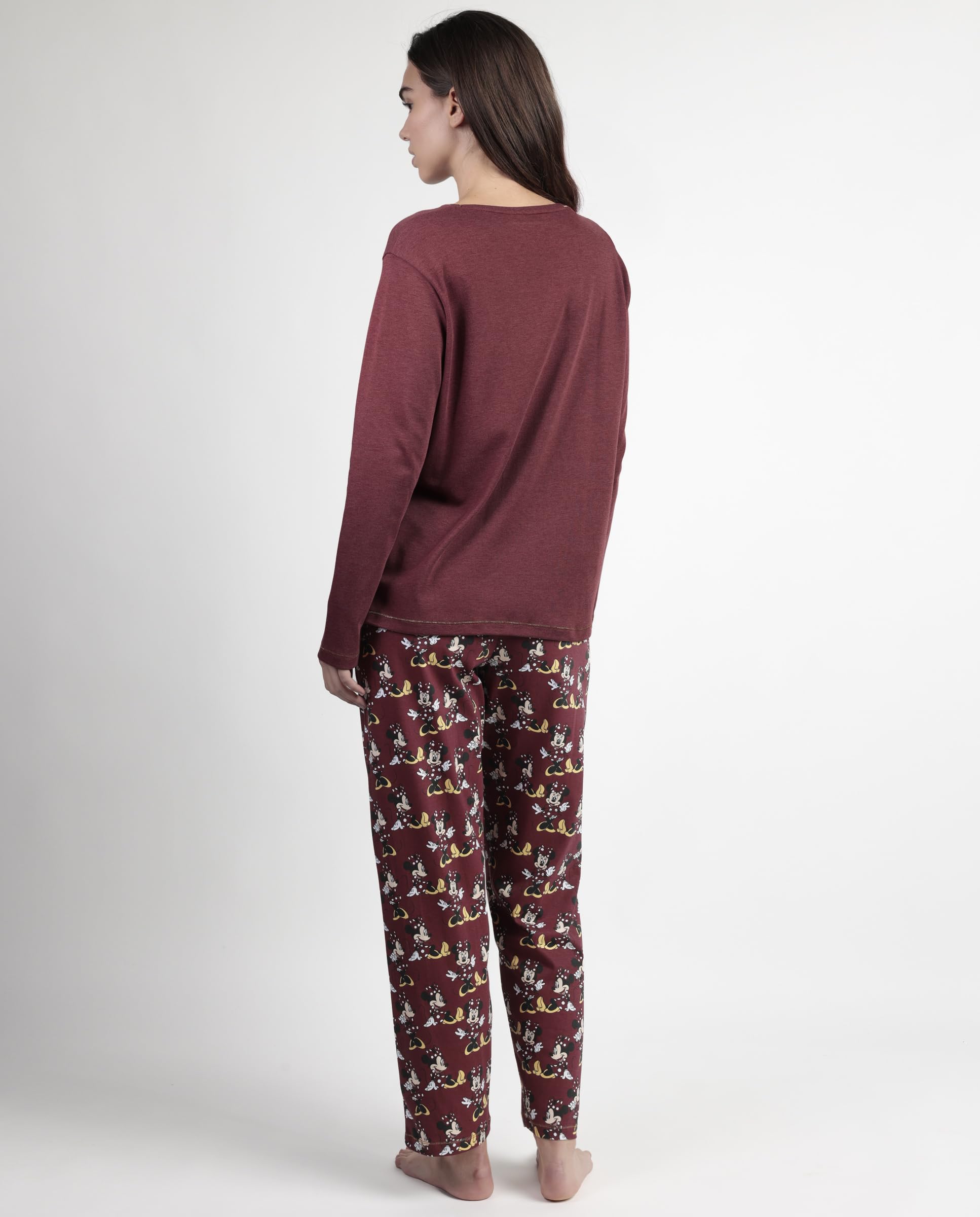 Disney Pijama Manga Larga Minnie Mouse para Mujer