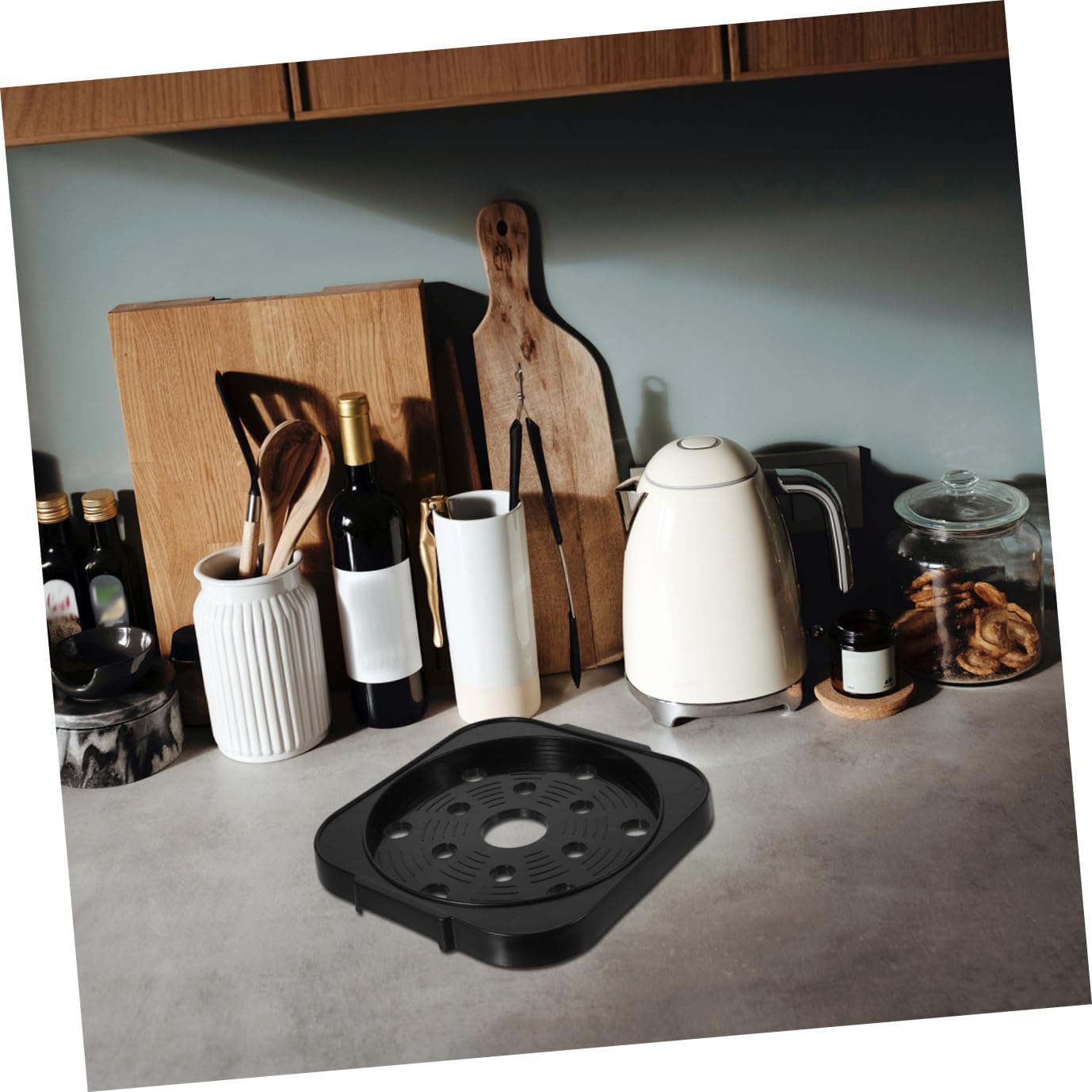 Propane Cylinder Base Tray Easy Installation Gas Tank Holder for Stability Support Cylinder Holder Tray for Safe Propane Tank Use Inner