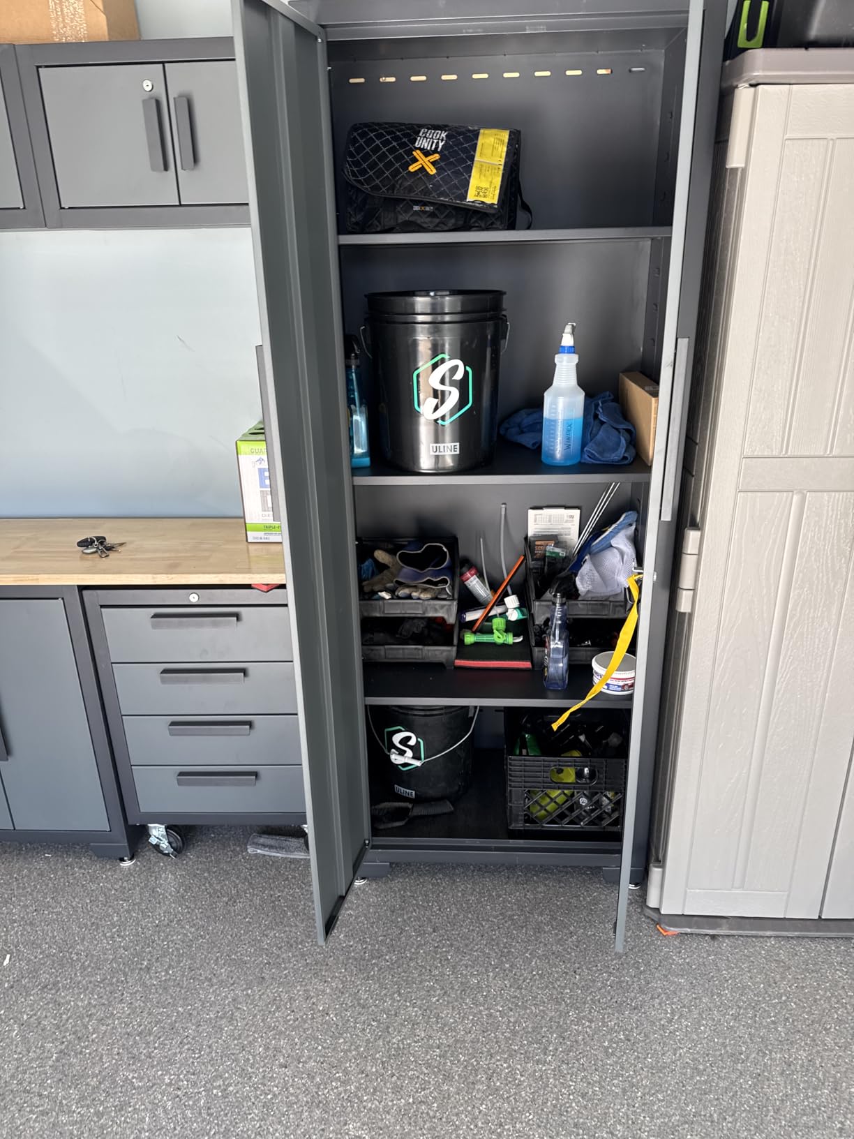 Torin tall locker, base cabinet, and wall cabinet dimensions