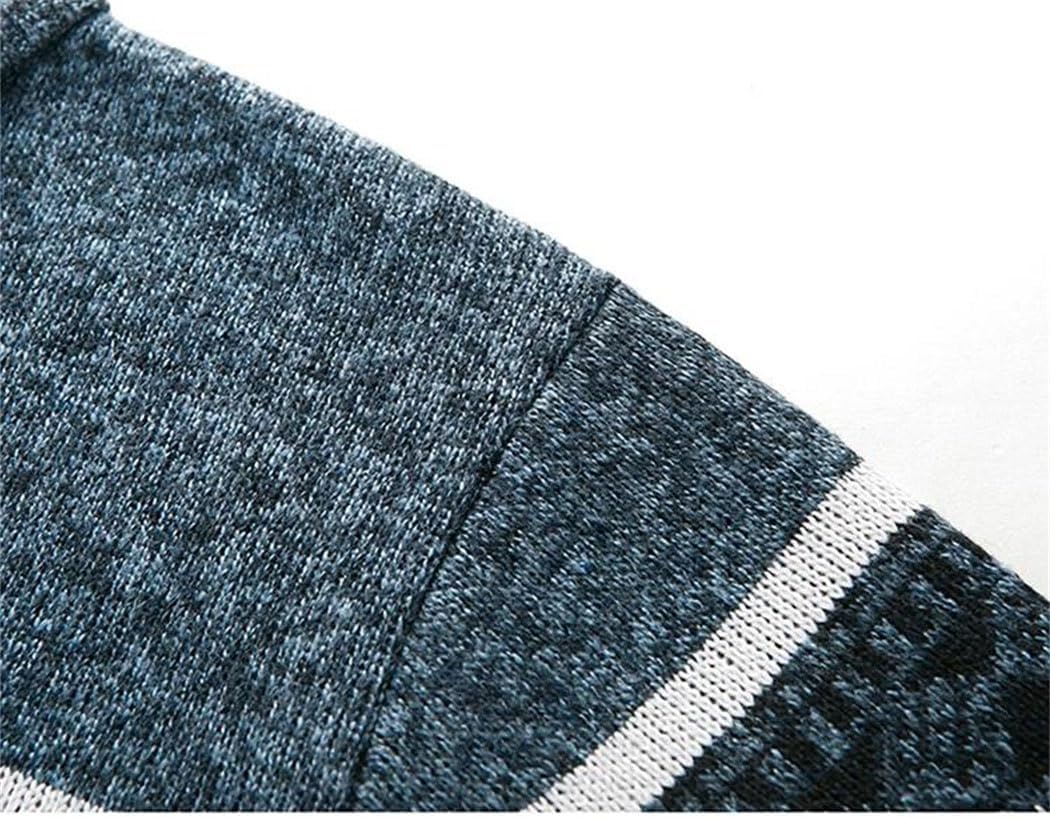 Men’s Fleece-Lined Cardigan Sweater Outerwear Thick Cozy Full Zip Layered Knit Top