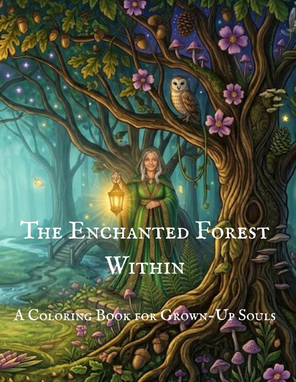 The Enchanted Forest Within A Coloring Book for Grown-Up Souls: 40 Fantasy Forest Scenes for Mindfulness, Self-Discovery and Reflection key (Worlds Within An Adult Coloring Journey)