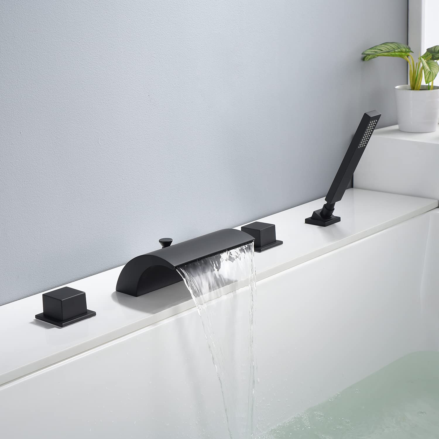 Bateria wannowa rzymska S2141DW + bateria łazienkowa S1412-MG