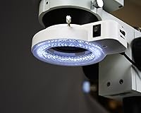 Vista 4 de Parco Scientific Microscopio estéreo de zoom binocular, ocular de campo ancho 10x, rango de zoom de 0.7X—4.5X, rango de aumento 7X—45x, soporte