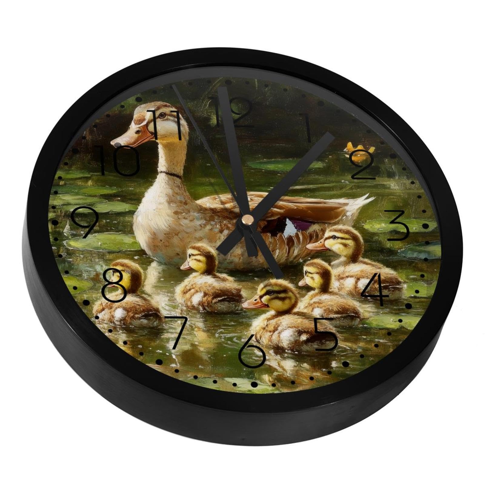 Horloge murale canard indienne pour une décoration de chambre apaisante