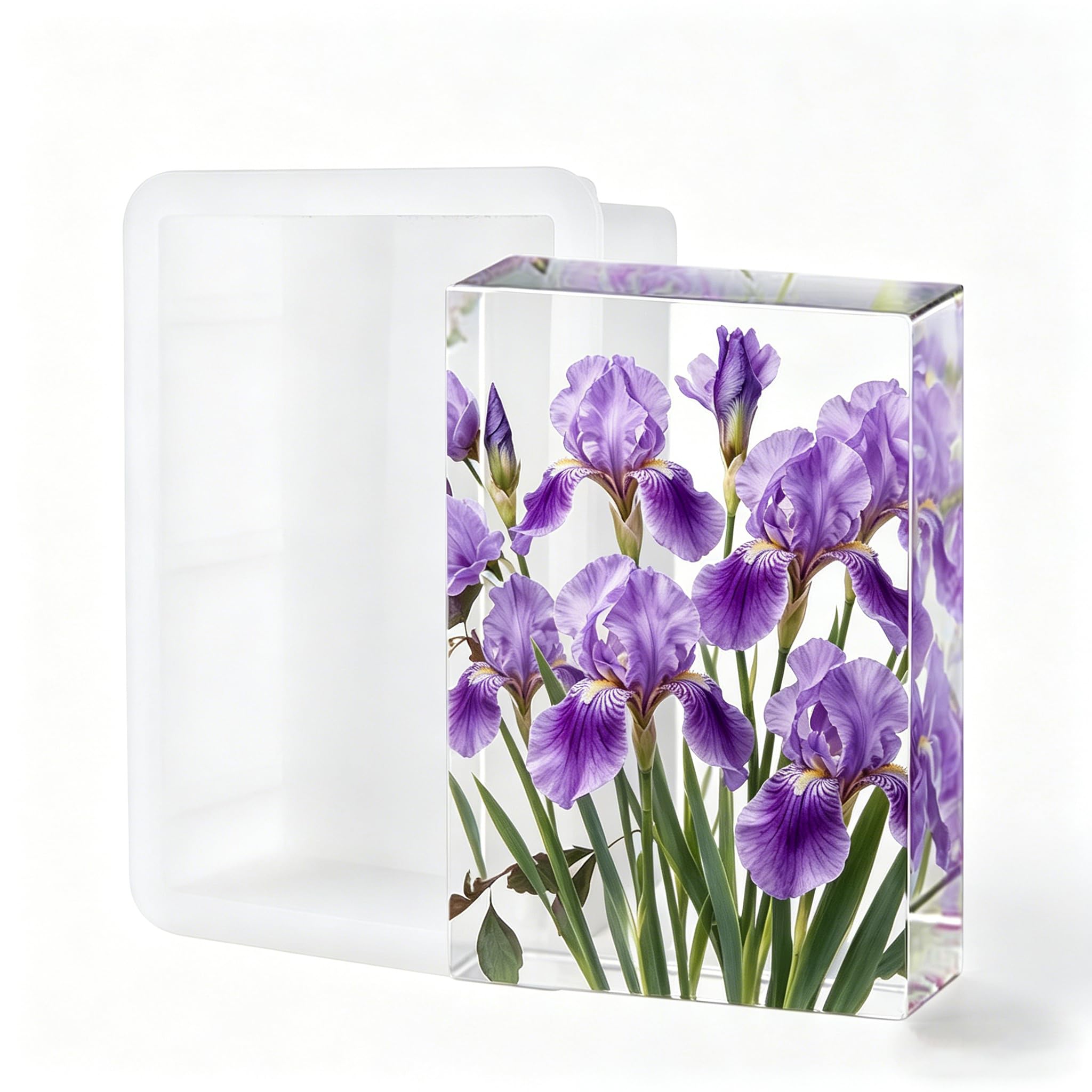 Rectangle Resin Mould, Epoxy Resin Moulds, Resin Flower Moulds, for DIY Wedding Gift, Home Decors (Rectangle)