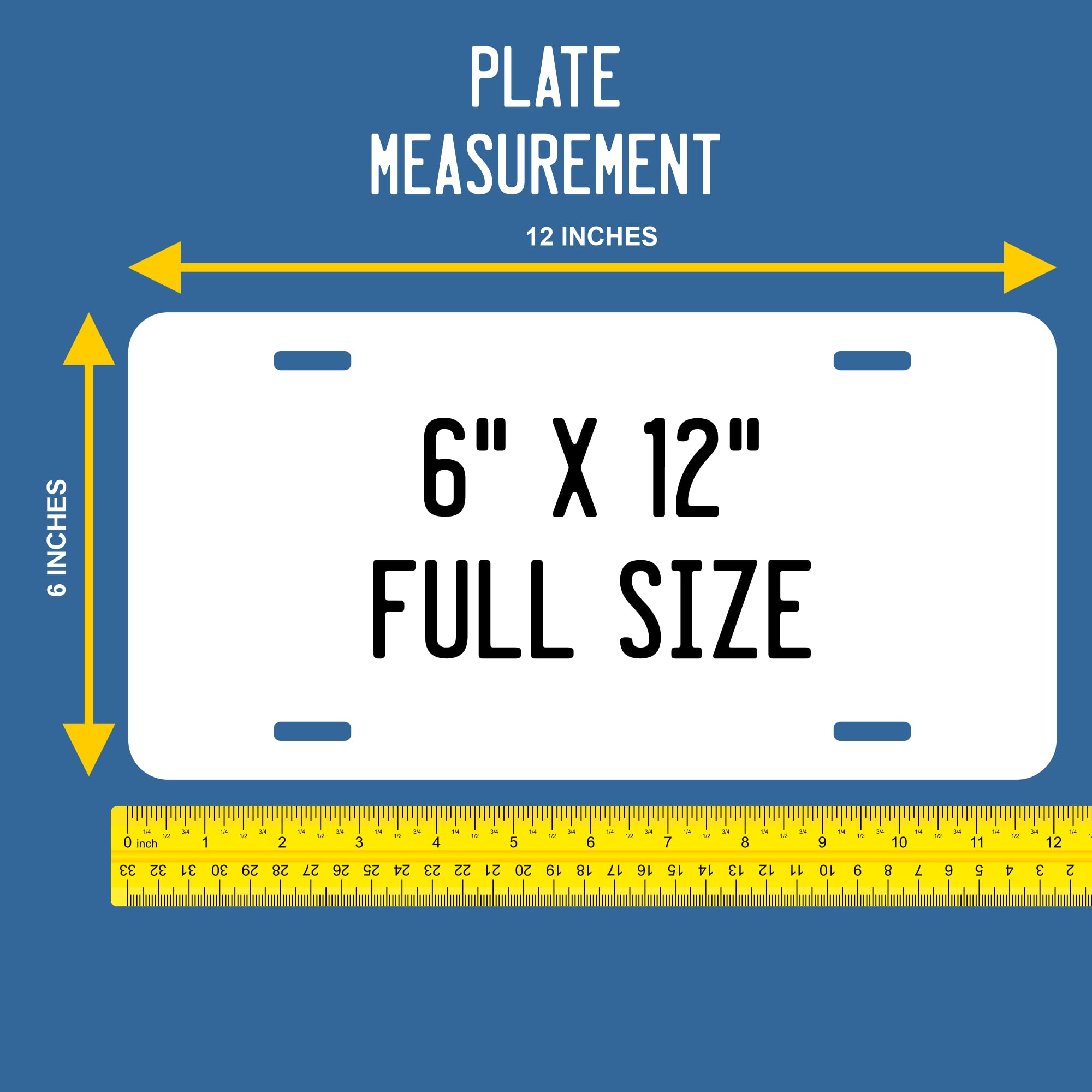 Blue Line Subdued American Flag License Plate (6