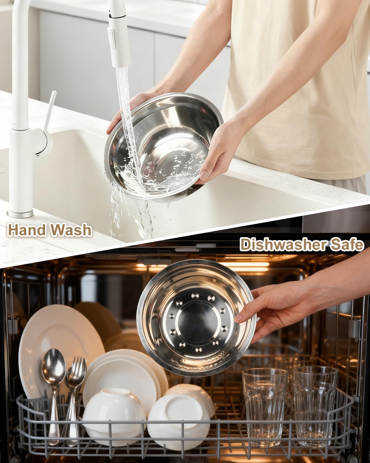 Taglory Metal Elevated Dog Bowls Stand for Large Breeds, 9 Height-Adjustable Raised Dog Bowl with 2 Stainless Steel Bowls(6 Cup), Anti-Slip Pads, 9" to 17.5", Black - Image 7