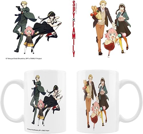Crunchyroll - Spy x Family - Shopping & Killing - Taza 10.8 fl oz - Original y con licencia