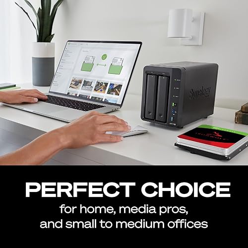 Vista 5 de Seagate IronWolf - Disco duro interno NAS HDD de 8 TB, SATA de 3.5 pulgadas, 6 Gb/s, 7200 RPM, caché de 256 MB para almacenamiento conectado a red