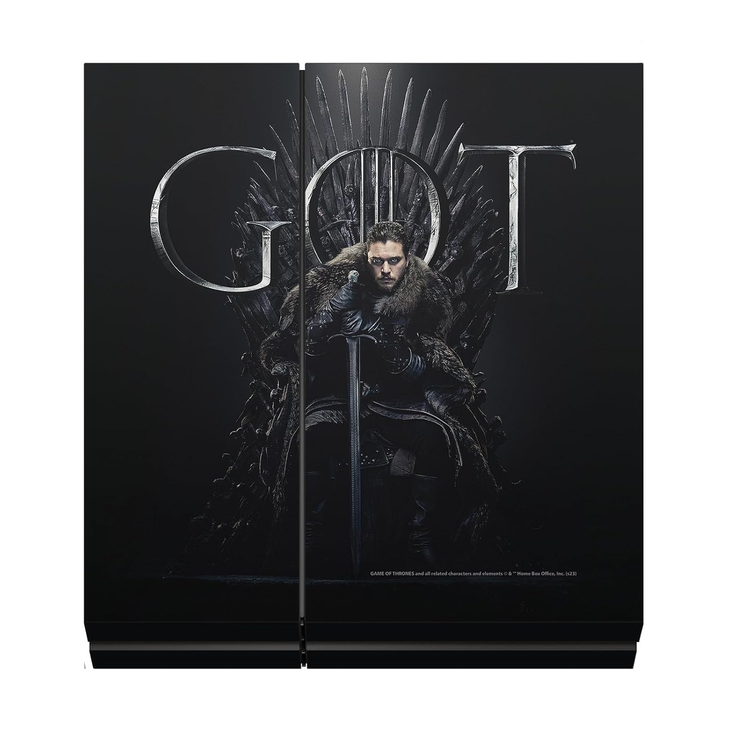 Head Case Designs Officially Licensed HBO Game of Thrones Jon Snow Iron Throne Sigils and Graphics Vinyl Gaming Skin Decal Compatible With Sony PlayStation 4 PS4 Console and DualShock 4 Controller