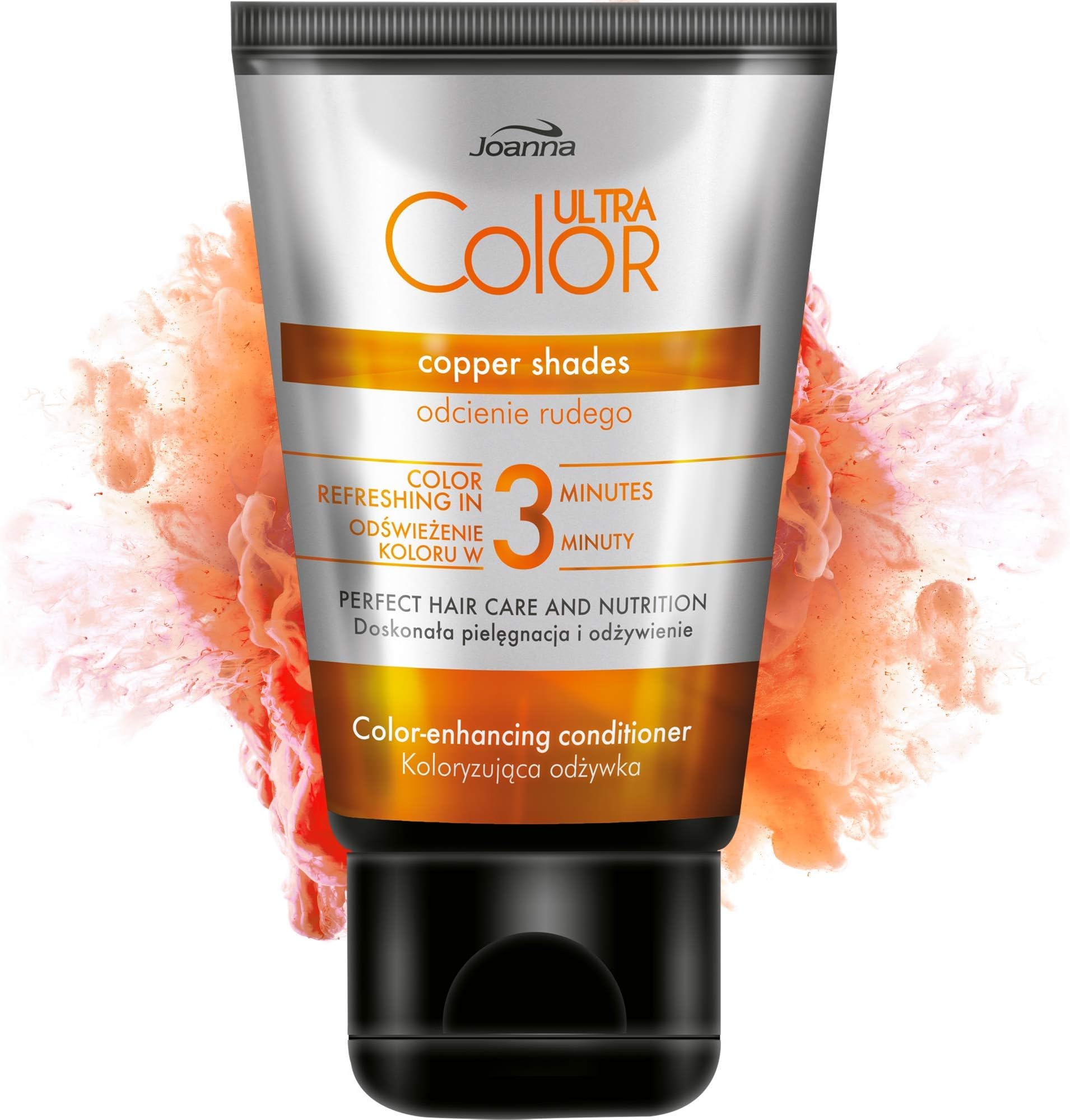 Joanna Ultra Color - Colour Enhancing Conditioner - Ginger And Copper Shades Of Natural And Dyed Hair - Hair Care - Hydrating & Moisturising - Ammonia Free - Refresh The Colour In 3 Minutes - 100 g
