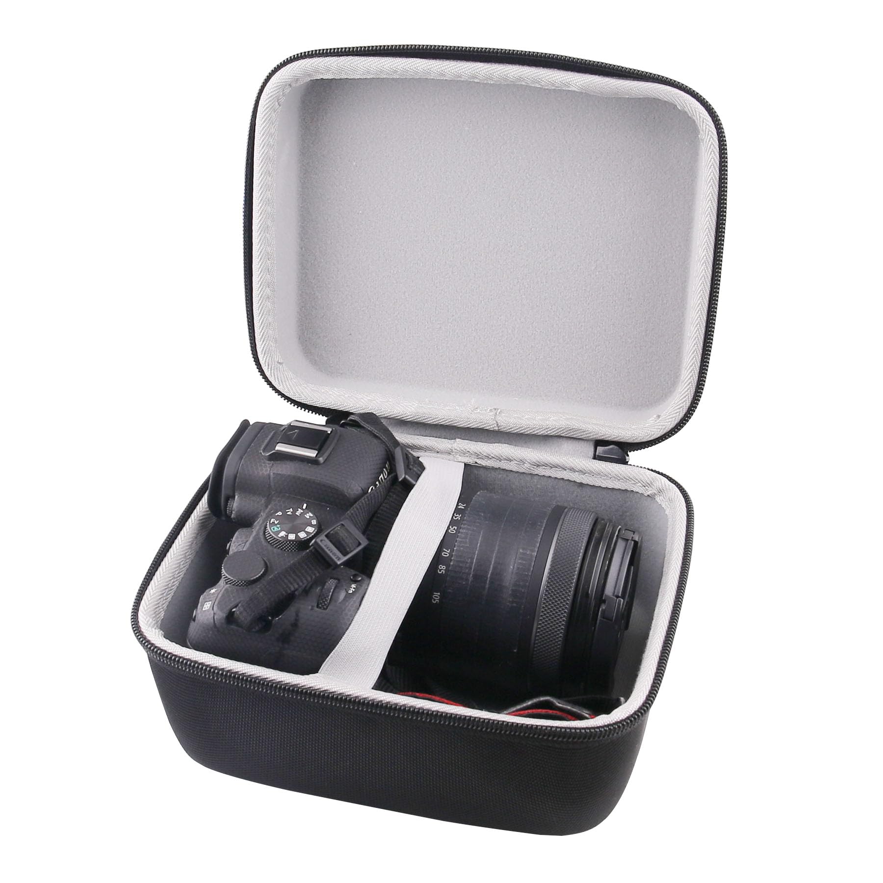 WERJIA Hard Travel Case Compatible with Canon EOS R5 Mark II R8 R5 R7 R6 Mark II R10 Mirrorless Camera （Fits 24mm-105mm Lenses）