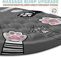 Vista 3 de Ergonomic Mouse Pad Wrist Support with Memory Foam Massage Bulge, Carpal Tunnel Pain Relief Mousepad Wrist Rest for Mouse(12x8 inch, Paw)