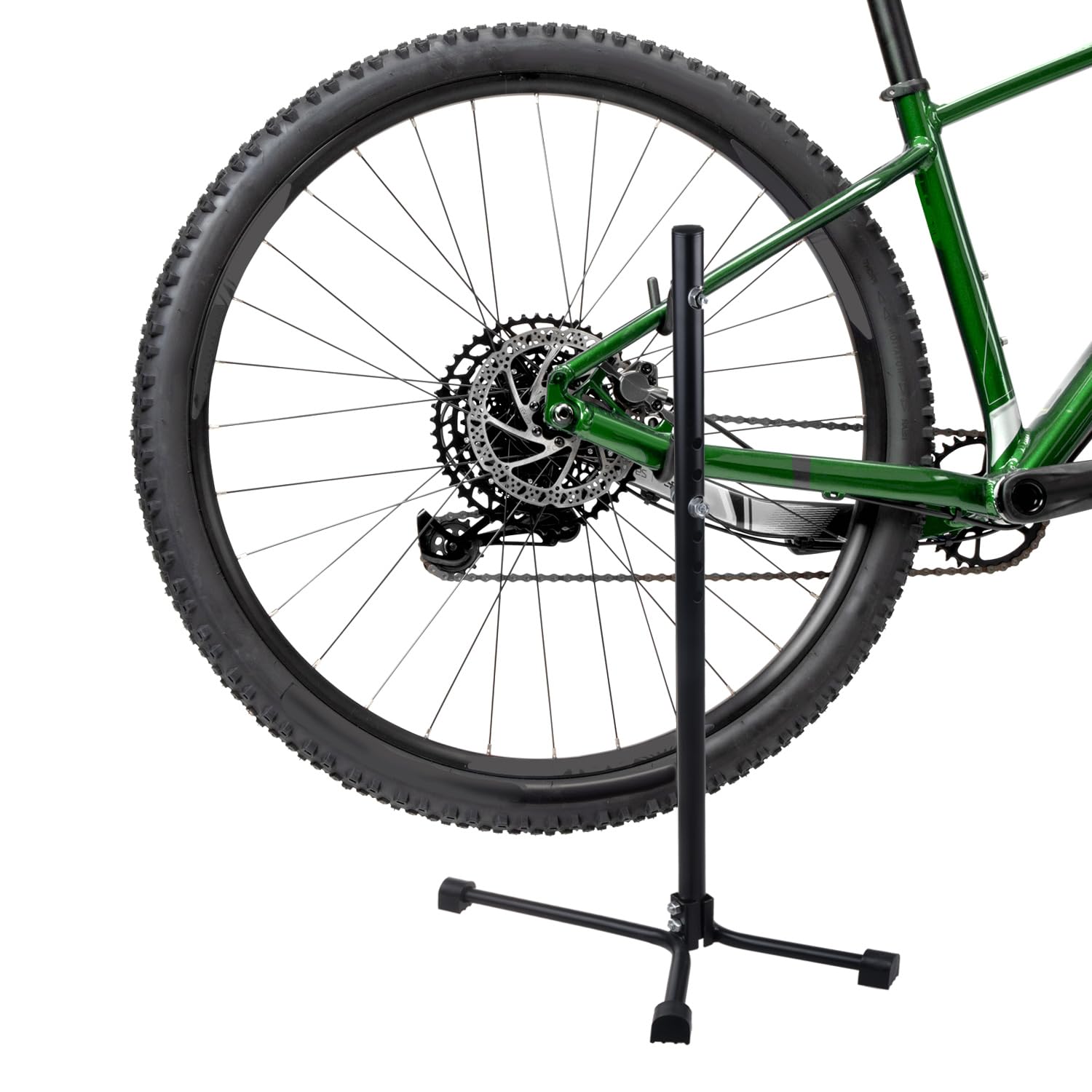Maclean MC-434 Maniglia di servizio per bicicletta Supporto Servizio in acciaio 20 kg Compatibile biciclette MTB ruote da 27,5 Pollici nero Cavaletto Manutenzione