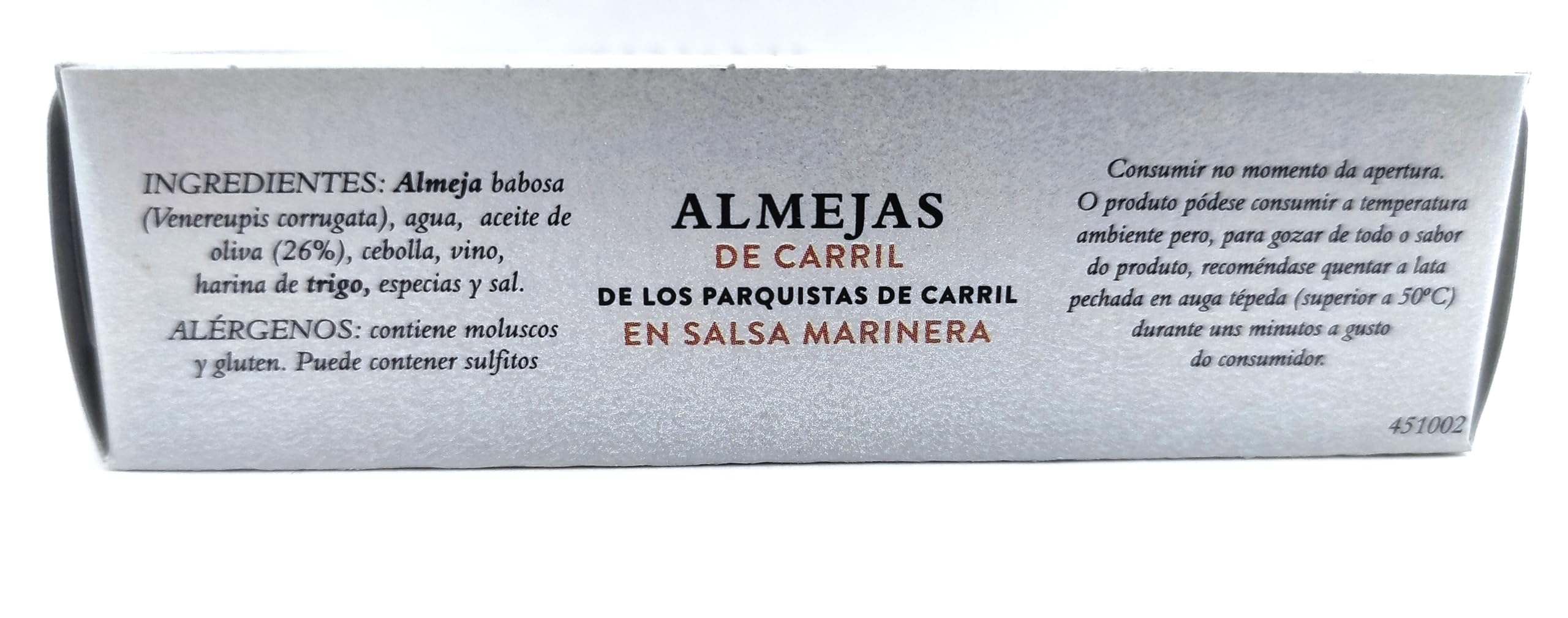 Almeja de los Parquistas de Carril a la marinera 15/20 piezas 12 unidades