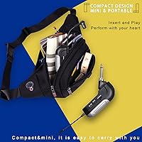 Vista 6 de Saxofón inalámbrico instrumento musical recogida, micrófono profesional instrumento inalámbrico UHF Pickup Mic receptor y sistema transmisor, clip