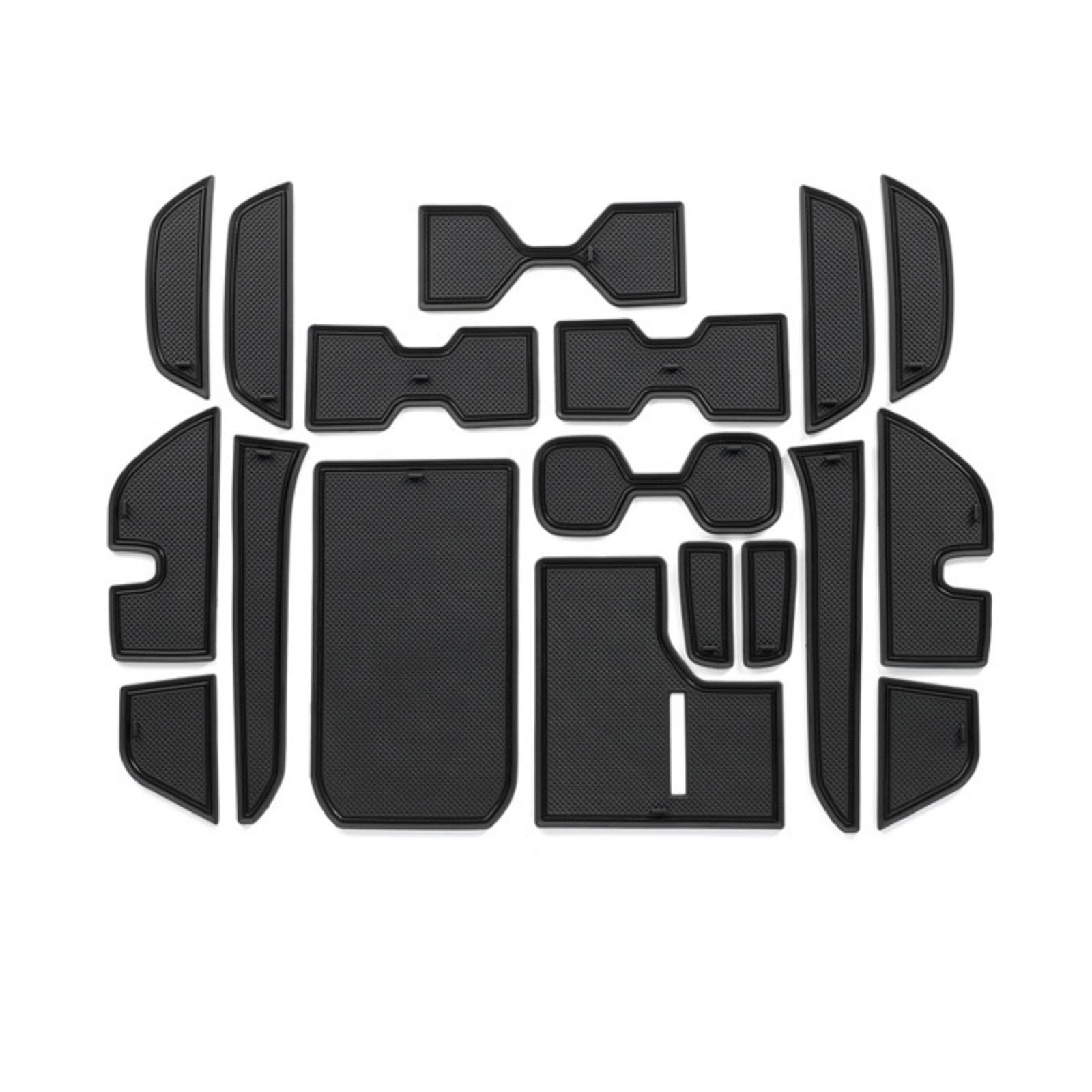 ahhccne Rubber Mats for Centre Console for Toyota Land Cruiser Prado LC250 2024+, LHD/RHD Rubber Mats for Centre Console
