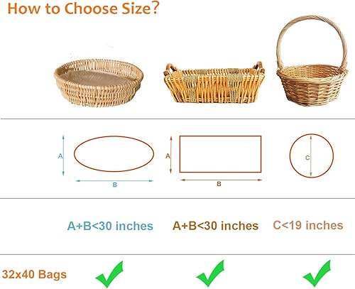 Miniatura 5 de Morepack Bolsas retráctiles extra grandes para cestas de regalo, 32 x 40 pulgadas, de PVC transparente, bolsas retráctiles, paquete de 10 unidades