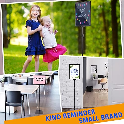 Miniatura 5 de Hicarer Paquete de 8 soportes de pedestal ajustables de 31.5 x 8.5 pulgadas, soporte de aluminio resistente, vertical, horizontal, soporte para